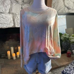 Pink Lily Tie Dye Long Sleeve